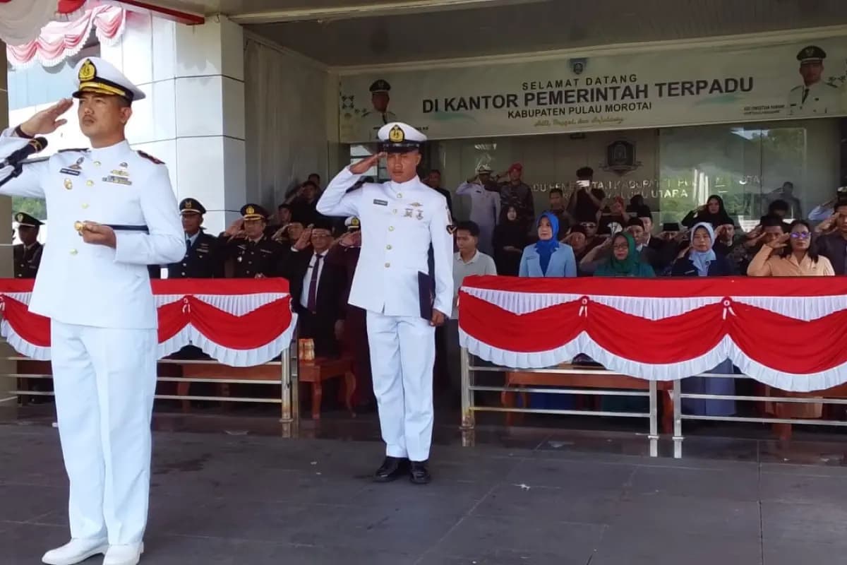 Dari Lapangan Kantor Bupati Morotai: Pemda Buktikan Pancasila Hidup di Daerah Perbatasan